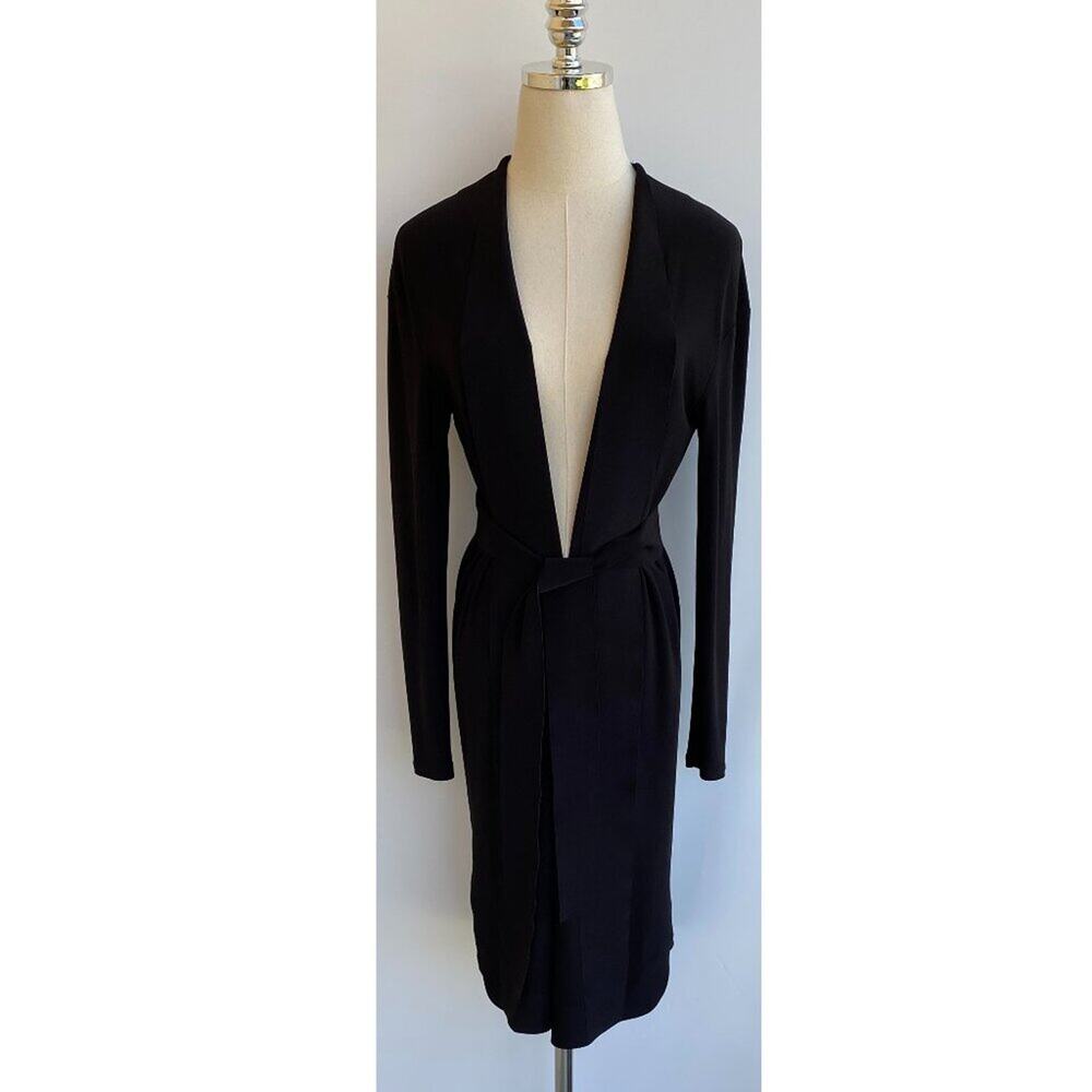 Max Mara Leisure Robe Midi Dress Jersey Belted sz M